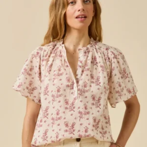 Damenbluse mit Thelma-Print aus Bio-Baumwolle