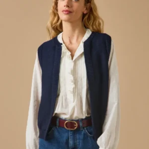 Damen-Cardigan aus Merinowolle – Cyrillus X Les 3 Tricoteurs