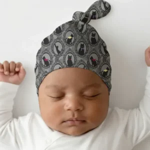 Midnight Cat Parade Bamboo Knotted Hat