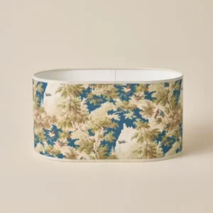 Ovaler Lampenschirm mit Blumenmuster – kleines Modell