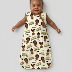 Custom Name Melanin Princess Bamboo Sleep Bag