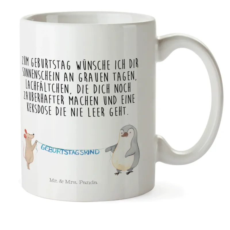 Kindertasse Maus Pinguin Geburtstag|p:1099487|h:0b01d2ff4a81621de23ef79bc1de6702