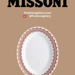 Missoni Home Oval Dish ICONIC diam. 14" - Palais Royal Linen Gallery