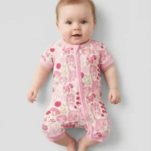 Blushing Wildflowers Bamboo Shorty Zippy