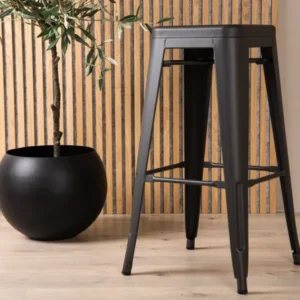 4er Set - Barhocker Inzersdorf - Robust aus Stahl in 2 Farben