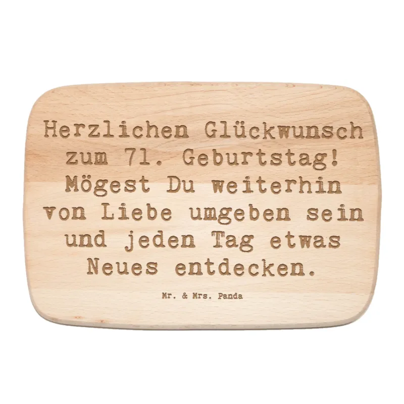 Frühstücksbrett Spruch 71. Geburtstag Freude|p:1736751|h:a1ec921894f0c946dcdd58ace0298b19