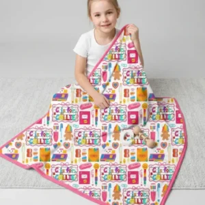 Custom Name Classroom Cuties Bamboo Blanket