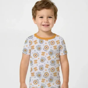 A Child Of God Boy Bamboo Two Piece Short Sleeve Pajama Set
