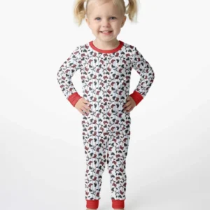 Hockey Rink Bamboo Two Piece Long Sleeve Pajama Set
