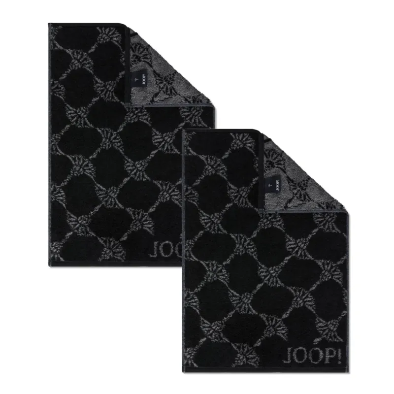 2er Gästetuch-Set 30 x 50 cm Cornflower Schwarz