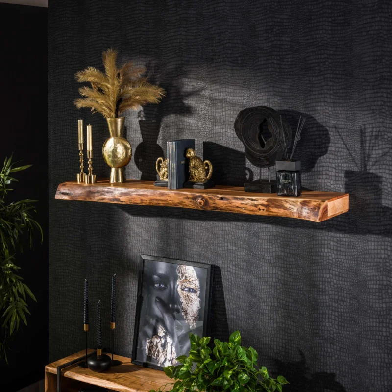 Wandregal Tree 150cm / Massiv Akazie