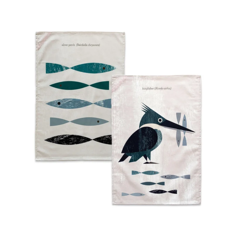 Kingfisher Paño de cocina 2 ud 70x50 cm
