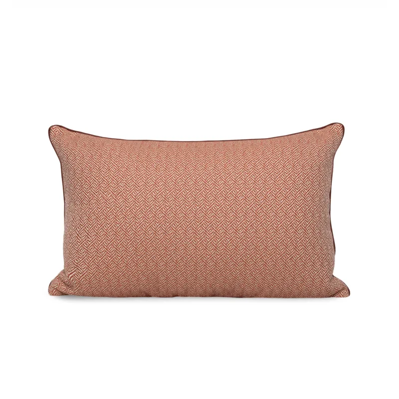 Herringbone Funda de cojín decorativo 60x40 cm Terracota