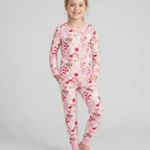 Blushing Wildflowers Bamboo Two Piece Long Sleeve Pajama Set