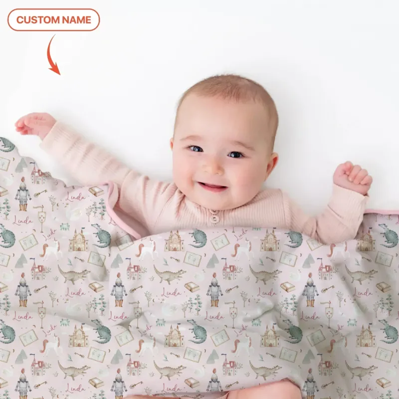 Adventure Dreams Custom Name Bamboo Blanket