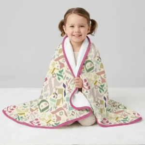 Hebrew Harmony Family Matching Bamboo Blanket
