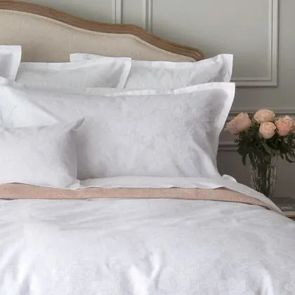Eterna Collection Jacquard Fiori Duvet Cover by St. Genève – 285TC 100% Long-Staple Cotton