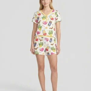 Jewish High Holidays Bamboo Women Short Sleeve Short Pajama Set
