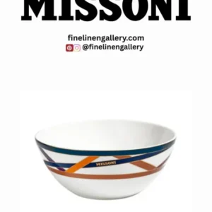 Missoni Home Soup or Cereal Bowls NASTRI Set of 2 Multicolor diam. 5.75", H 2.3" - Palais Royal Linen Gallery
