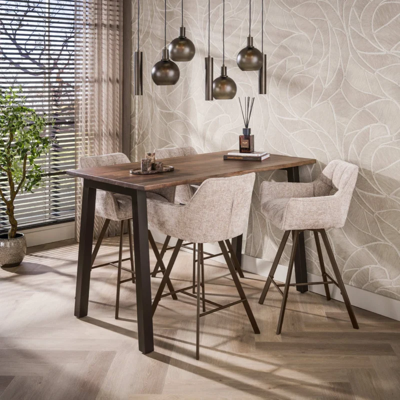 Bartisch Edge Pure 147cm / Massiv Akazie braun