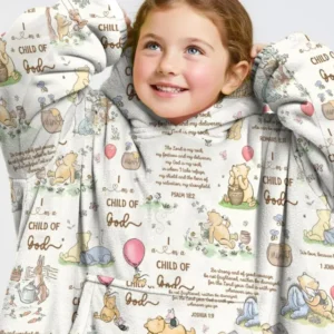 Child of God Whimsy Woodland Wearable Bamboo Blanket Hoodie
