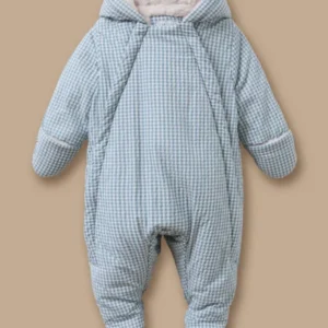 Baby-Fliegerkombi mit Vichy-Muster