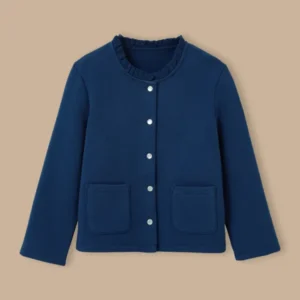 Mädchen-Cardigan aus Molton – Bio-Baumwolle