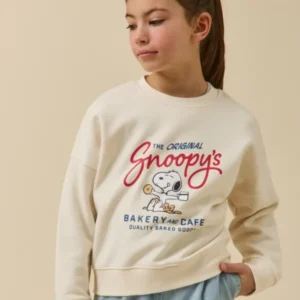 Kinder-Sweatshirt Cyrillus x PEANUTS(TM) – Snoopy Kollektion