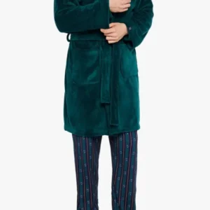 Robe de chambre Homme polaire Vert 1