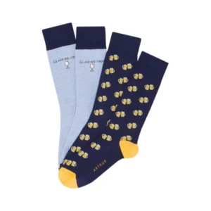 Chaussettes Homme Apéro Bleu et Marine 1
