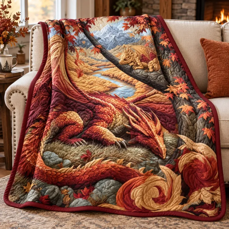 Ancient Dragon ngt7451 Bamboo Quilt Blanket