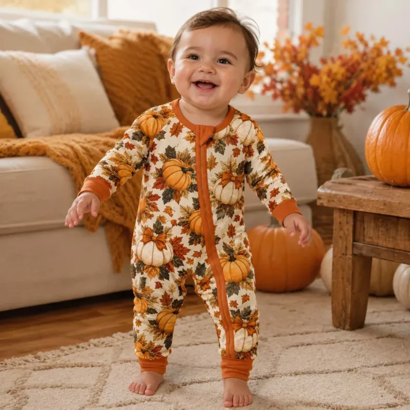 Autumn Harvest Moments Bamboo Convertible Zippy
