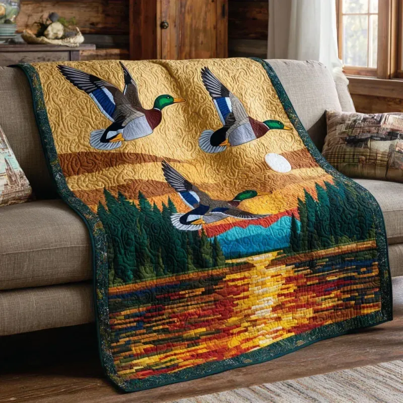 Autumn Marsh Bamboo Quilt Blanket