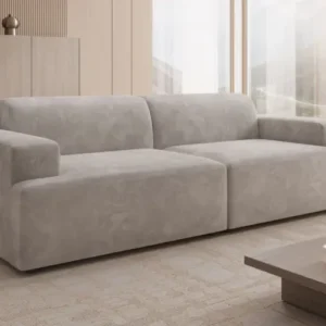 Designer 3 Sitzer Sofa Monza in Samt