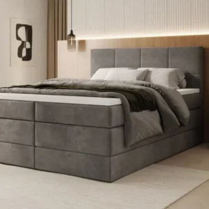 Boxspringbett Mareno mit Stauraum in Samt