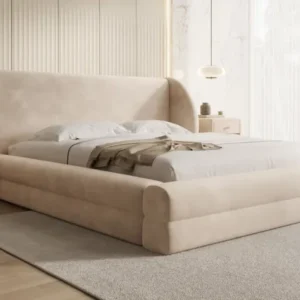 Designer Polsterbett Liv in Samt mit Stauraum