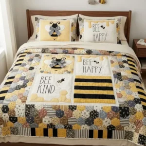 Bee Happy Bamboo Quilt Bedding Set