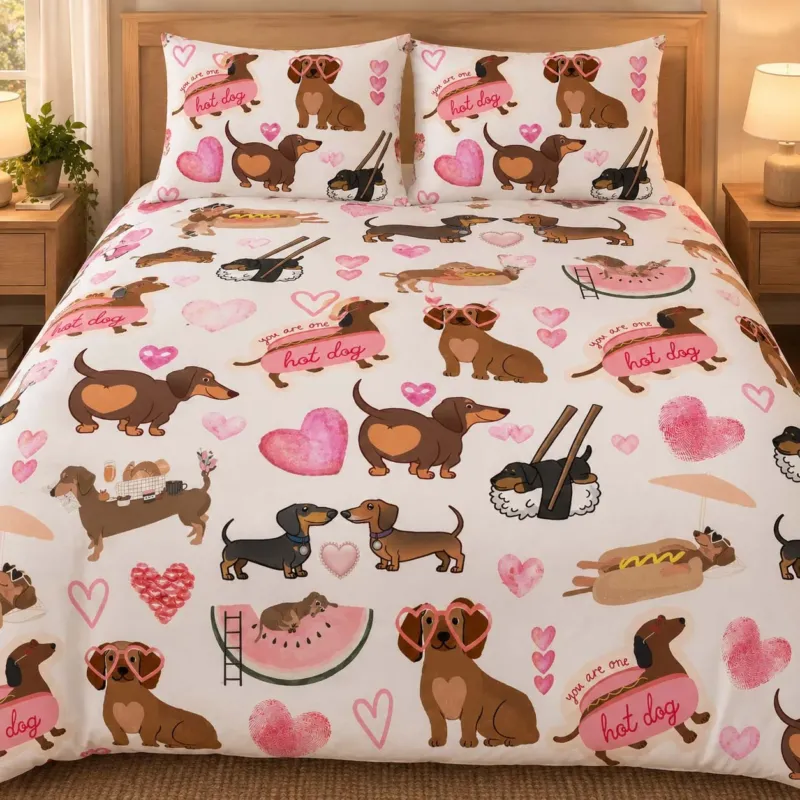 Dachshund Love Club Bamboo Bedding Set
