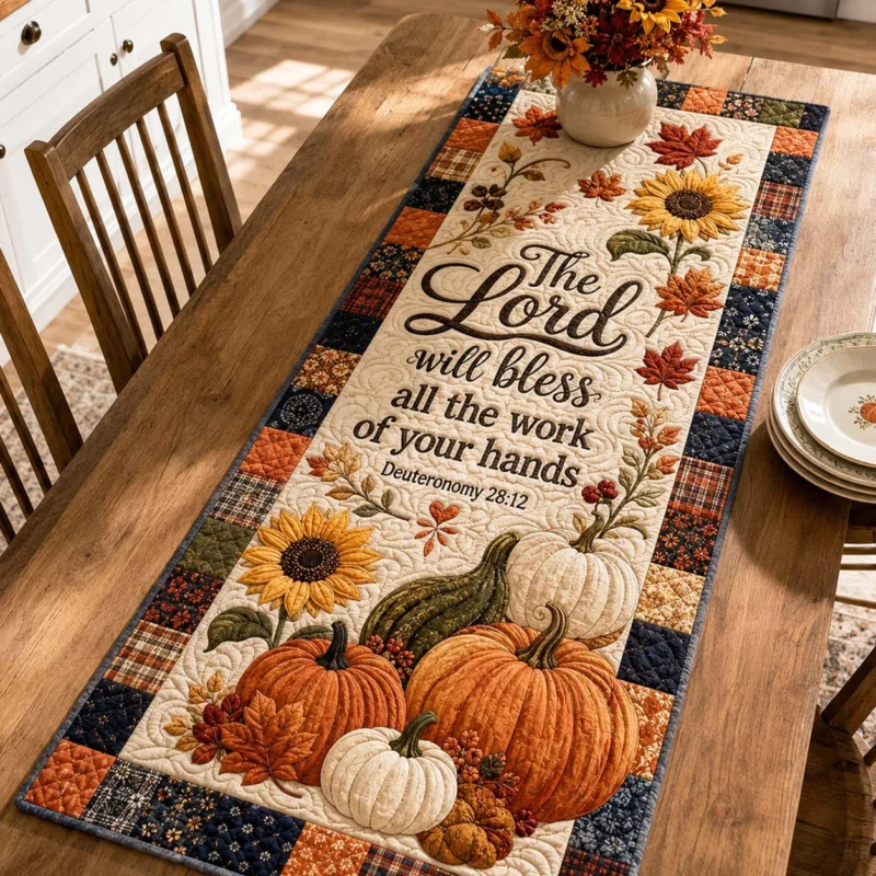 Divine Harvest Quilt Table Runner