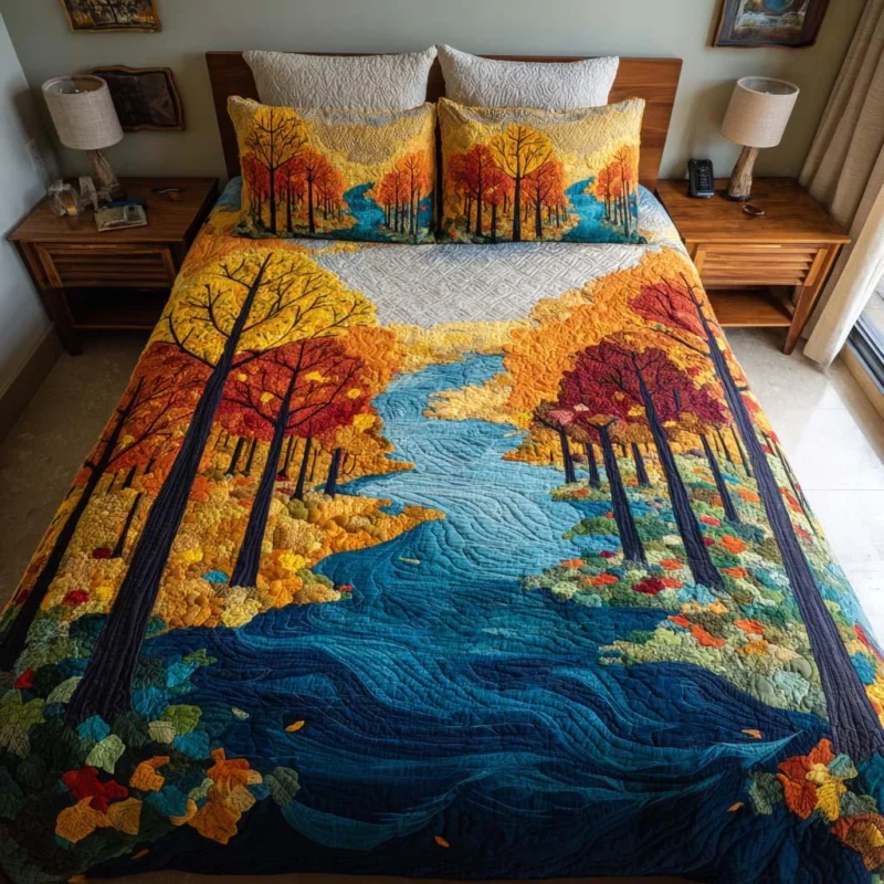 Evergreen Escape Bamboo Quilt Bedding Set