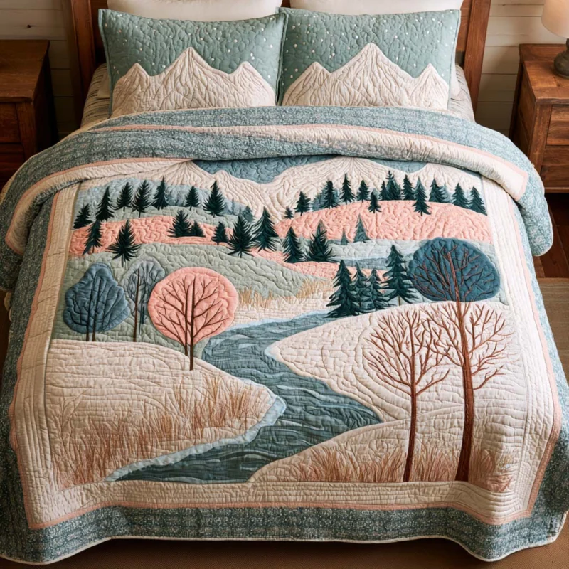 Forest Dream Journey Bamboo Quilt Bedding Set
