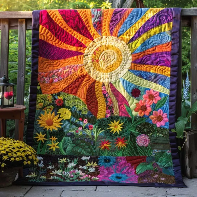 Golden Escape Bamboo Quilt Blanket