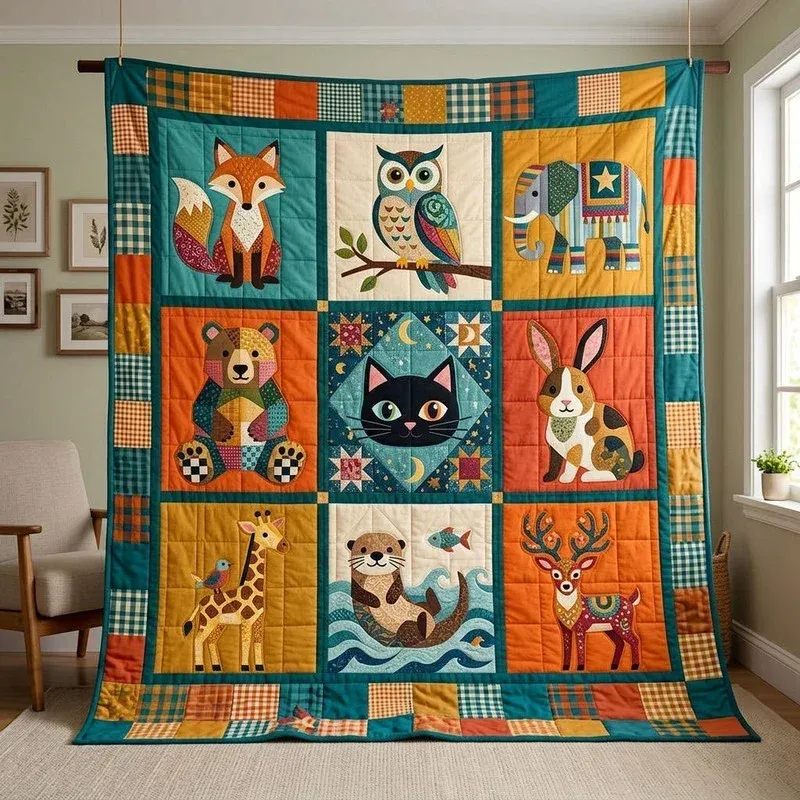 Jungle Hop Scout Bamboo Quilt Blanket