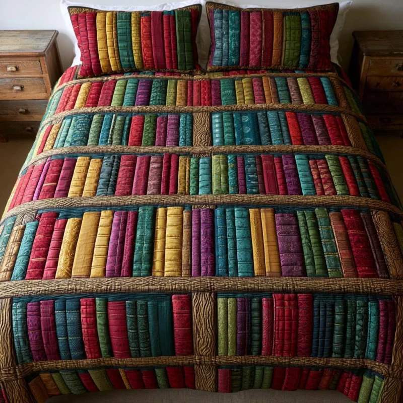 Literary Escape Bamboo Quilt Bedding Set