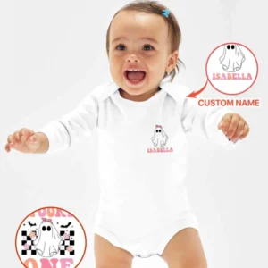 Personalized Spooky One Bamboo Bodysuit