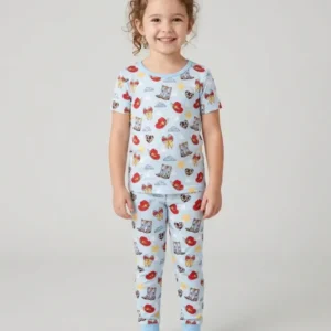 Cowboy Story Bamboo Two Piece Short Sleeve Pajama Set