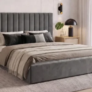 Designer Polsterbett Livia in Samt mit Stauraum