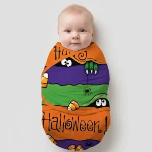 Happy Halloween swaddle blanket
