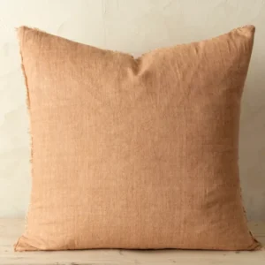 Lina Linen Cushion Terracotta 24"x24"