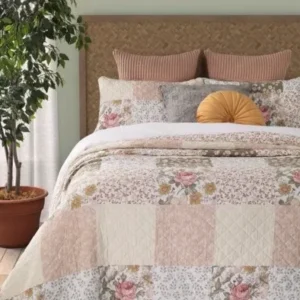Agatha Queen Quilt 88"x90" 100% Cotton